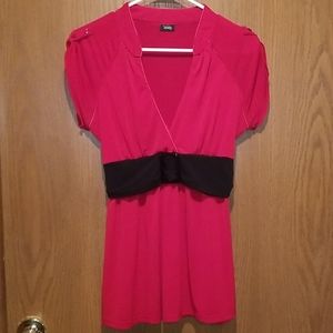 Dressy red vanity top